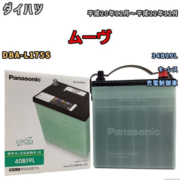 Panasonic（パナソニック） バッテリー ダイハツ ムーヴ DBA-L175S