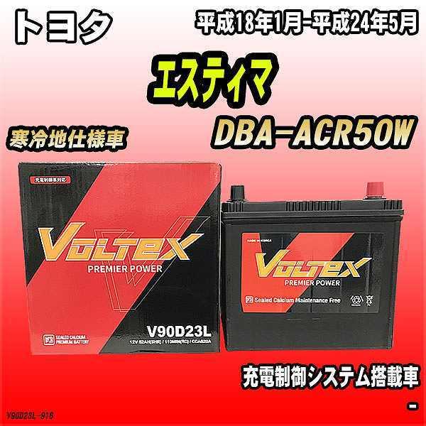 バッテリー Voltex トヨタ エスティマ Dba Acr50w 平成18年1月 平成24年5月 V90d23l V90d23l 916 ワコムジャパン 通販 Yahoo ショッピング