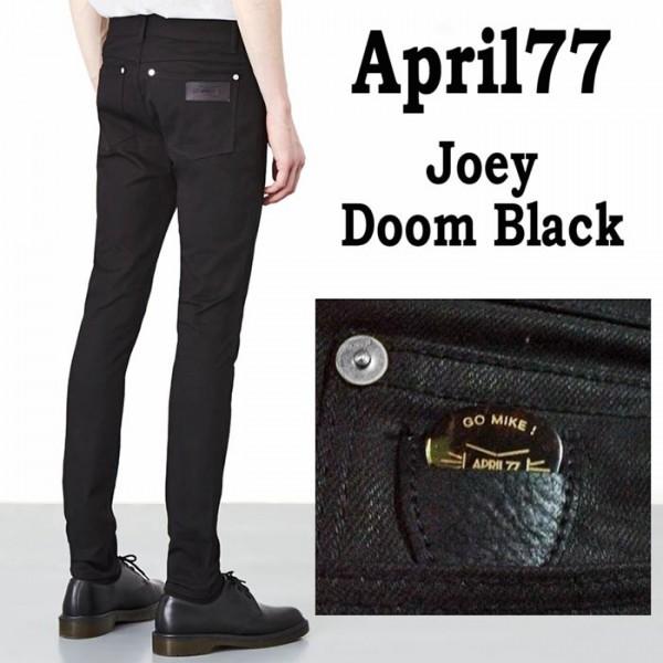 april77 joey doom black エイプリル77 スキニー ジーンズ april77 joey doom black エイプリル77 スキニー ジーンズ