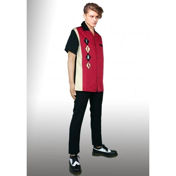 Rumble59 ロカビリー ダイヤ柄刺繍 ボーリングシャツ レッド メンズ 半袖 カットシャツ ワークシャツ 刺繍 ストリート ロック ロカビリー 50s Buyee Buyee 日本の通販商品 オークションの入札サポート 購入サポートサービス