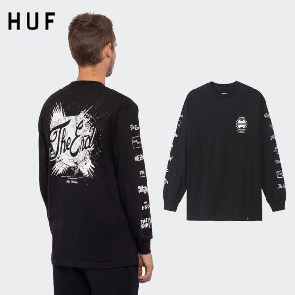 Huf ハフ ロングtシャツ 長袖 メンズ スケーター オールドスクール ロック ファッション ブラック 黒 カットソー ロンt Huf End ストリート ロックファッションwad 通販 Yahoo ショッピング