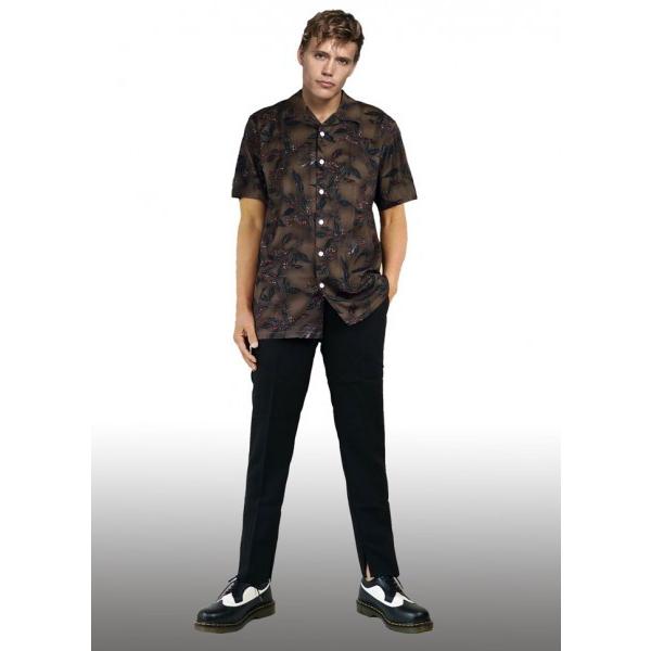 開襟シャツ リーフ柄シャツ 半袖 メンズ レトロシャツ メンズ 半袖 カットシャツ ストリート ロック パンク ファッション モード ロカビリー モッズ 柄シャツ Leaf Shirts ストリート ロックファッションwad 通販 Yahoo ショッピング