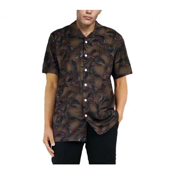 開襟シャツ リーフ柄シャツ 半袖 メンズ レトロシャツ メンズ 半袖 カットシャツ ストリート ロック パンク ファッション モード ロカビリー モッズ 柄シャツ Leaf Shirts ストリート ロックファッションwad 通販 Yahoo ショッピング