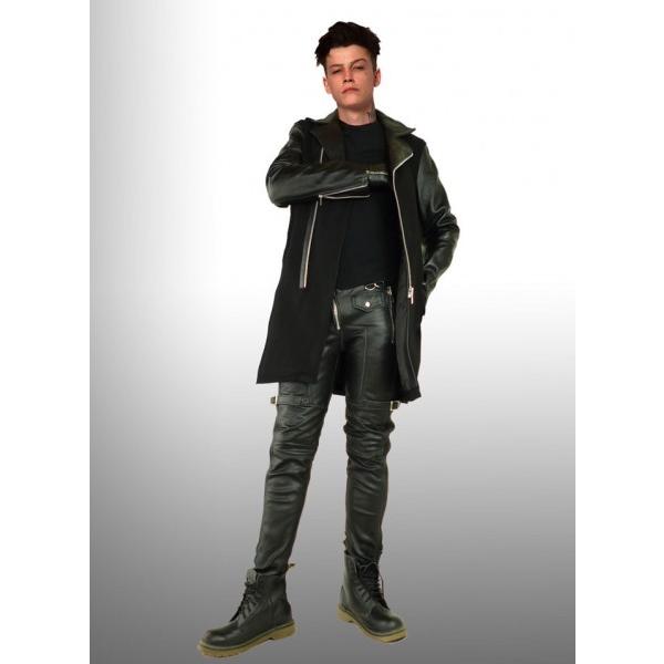 Wad ブラック レザー バイカー パンツ 革パンツ パンク ロック ファッション メンズ スキニーパンツ Buyee Buyee Japanese Proxy Service Buy From Japan Bot Online