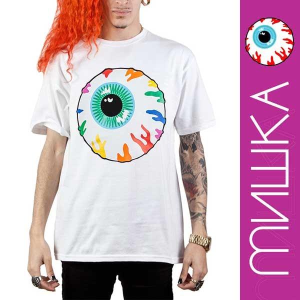 入手困難 即納 メール便送料込 ミシカ MISHKA Tシャツ KEEPWATCH MISHKA(ミシカ)レインボー Keep Watch Tシャツ : WADセレクト