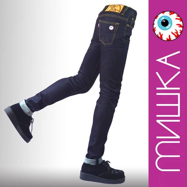 MISHKA スキニーデニム KEEP WATCH インディゴ M