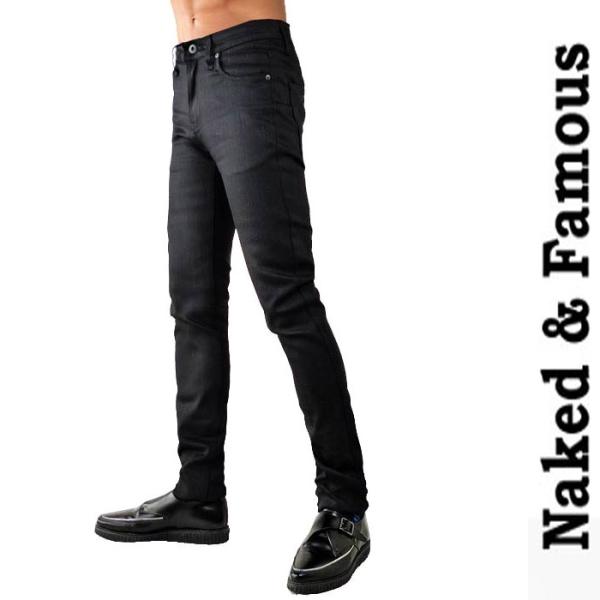 スキニー メンズ ブラック ジーンズ Naked Famous Denim スキニージーンズ スキニーデニム 岡山デニム スキニーパンツ Nakedandfamous Black ストリート ロックファッションwad 通販 Yahoo ショッピング