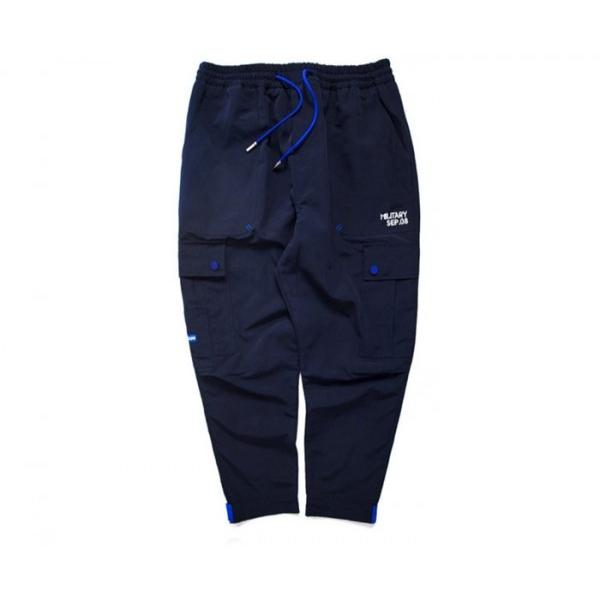 カーゴパンツ ビッグポケット ジョガーパンツ サルエルパンツ ブラック