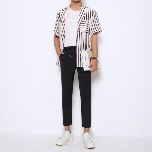 スリム スラックス メンズ アンクル丈 くるぶし丈 9分丈 スラックス スキニーパンツ モード系 ロックファッション メンズスキニー 夏パンツ 夏スラックス Slacks Ankle ストリート ロックファッションwad 通販 Yahoo ショッピング