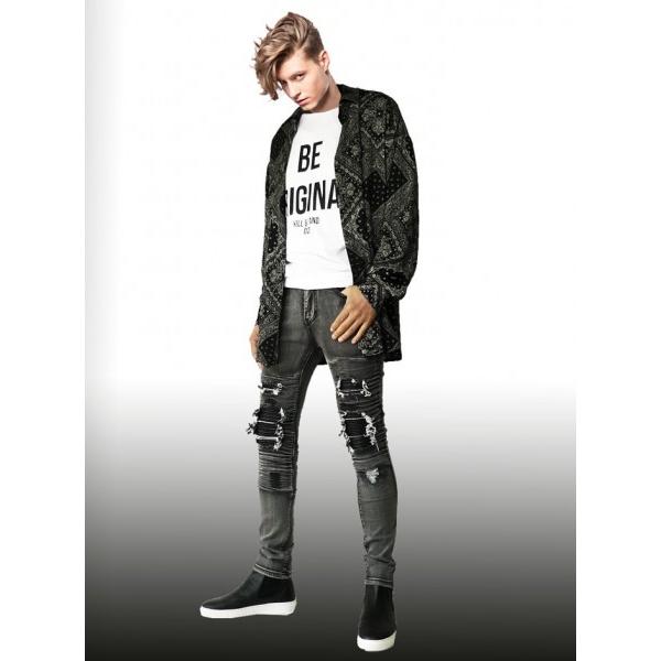 蛇腹 クラッシュ ダメージ スキニー ジーンズ デニム スリム パンツ メンズ バイカージーンズ バイカーデニム バイカーパンツ ブルー パンク ロック Buyee Buyee 일본 통신 판매 상품 옥션의 대리 입찰 대리 구매 서비스