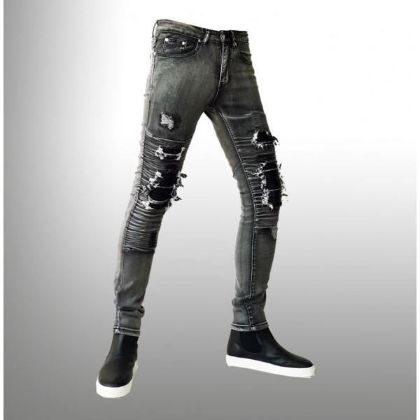 蛇腹 クラッシュ ダメージ スキニー ジーンズ デニム スリム パンツ メンズ バイカージーンズ バイカーデニム バイカーパンツ ブルー パンク ロック Buyee Buyee 일본 통신 판매 상품 옥션의 대리 입찰 대리 구매 서비스