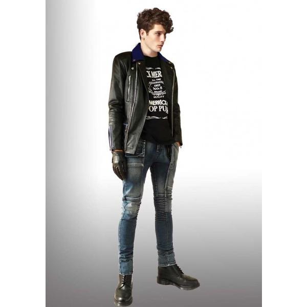 高級カウ レザー使用のwadオリジナル ライダース ジャケット ライダース ジャケット W革ジャン 牛皮 レザージャケット 皮ジャン ロック パンク ファッション Buyee 日本代购平台 产品购物网站大全 Buyee一站式代购 Bot Online