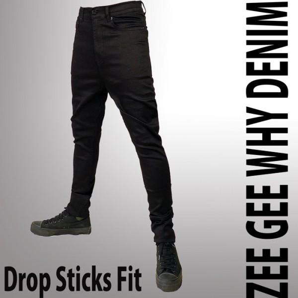 オーストラリア発ZEE GEE WHY サルエル系 ブラック スキニー ジーンズ