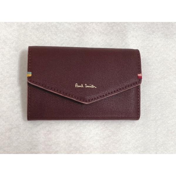 新品未使用！　ポールスミス　ハイライトステッチ　カードケース　パープル　箱つき ハイライトステッチ パスケース / Paul Smith | ファッション