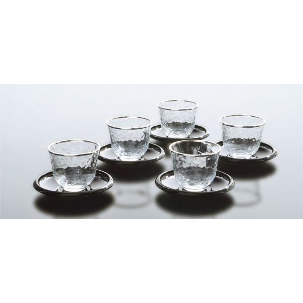 東洋佐々木ガラス 銀の月 冷茶セット 170ml G079-T267 冷茶