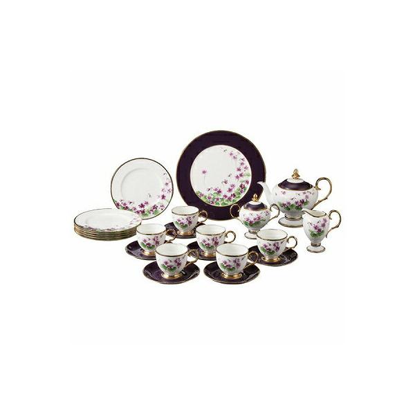 Noritake ノリタケ SUMIRE（VIOLET） すみれ 24pcティーセット T24