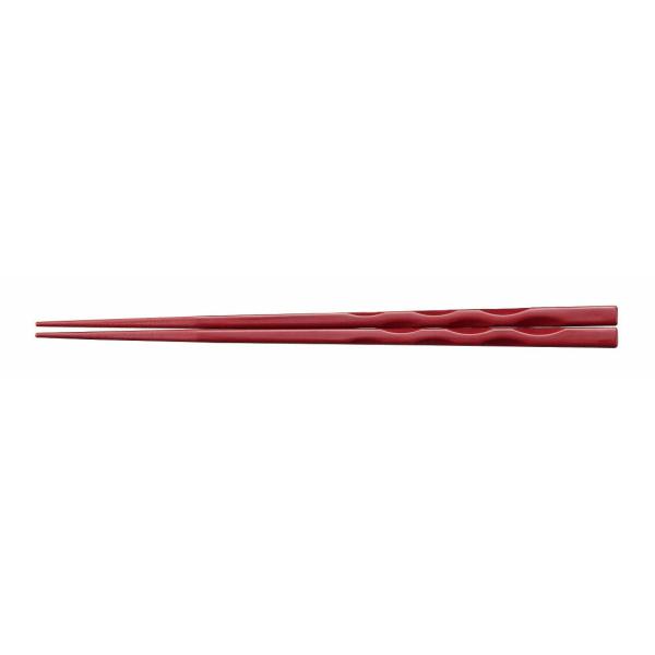 あずき 22cm 木の葉箸 TCK-22R スリーラインメラミンウェア2026