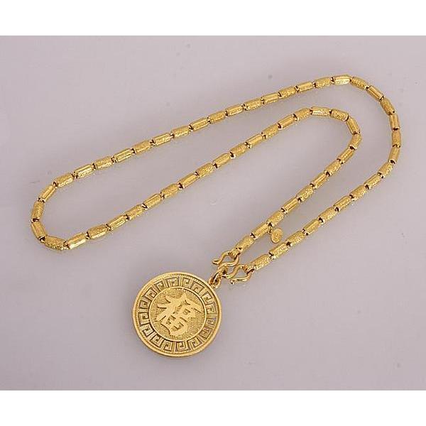 質屋出品》22k☆寿・福デザインネックレス60.8g☆C-1818 : wadaya44 