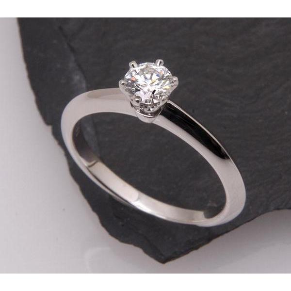 TIFFANY&Co. ティファニー　Pt950 天然ダイヤモンド　リング 質屋出品》TIFFANYティファニー☆Pt950天然ダイアモンド0.34ctリング
