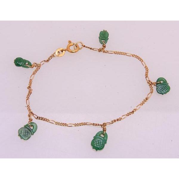 翡翠ブレスレット18k 日高翡翠 ブレスレット 8mm #QG072 - プレミアム天然石専門店