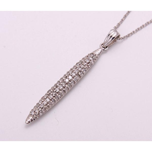 【84N4332Y】K18WG 天然ダイヤモンド ネックレス 84N4332Y】K18WG 天然ダイヤモンド ネックレス - メルカリ