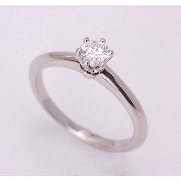 質屋出品》TIFFANYティファニー☆Pt950天然ダイアモンド0.27ct