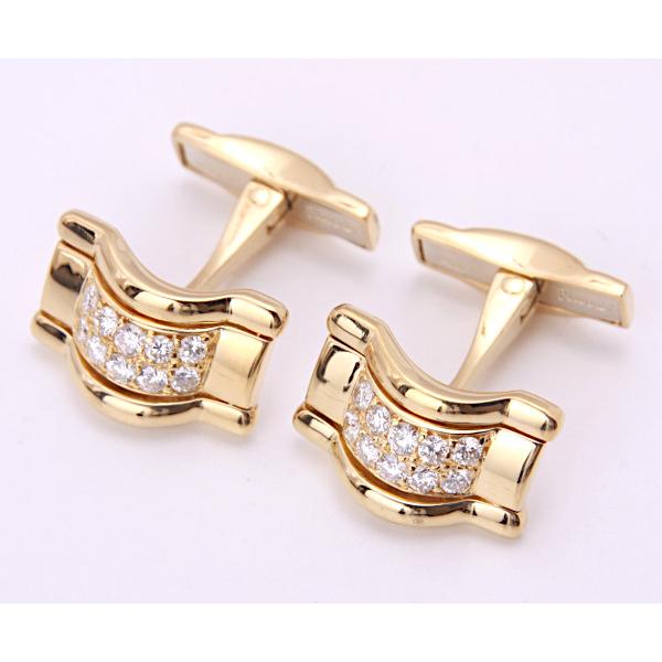 質屋出品》PIAGETピアジェ☆750(k18)天然ダイアモンドカフス☆C-5835  