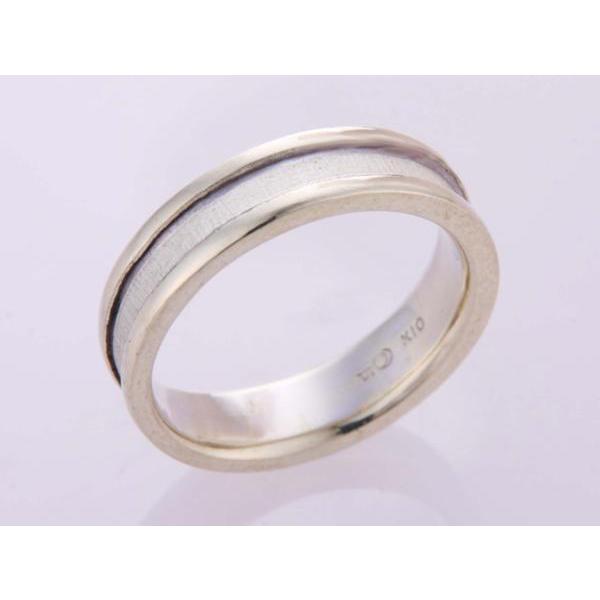 見て！K10金ホワイトゴールドリング指輪10号！MJ-1141 : wadaya44