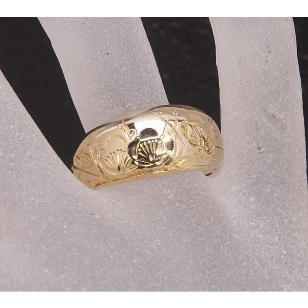 【期間限定お値下げ中】k18デザインリング 中古品】K18 デザインリング 11号 3.5g［44］