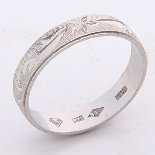 pm850刻印 リング 指輪 アクセサリー PM850プラチナ彫刻模様リング指輪13号！MJ-2458 : wadaya44 Yahoo