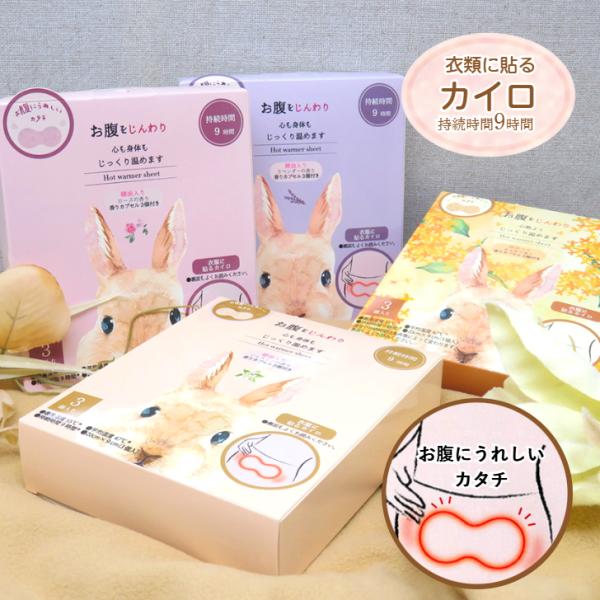 【衣類に貼るカイロ】女性のお悩みにうれしい温活フェムケア［衣類に貼るカイロ］です。心も身体もじっくりと癒してくれます。通常のカイロより低い温度でじんわり温めます。女性のお腹のカタチに適した本体形状です。ハーブの香りでリラックス(精油使用)。...