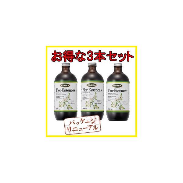 フロー・エッセンス+リキッド 500ml×3本セット 購入者特典アリ FLORA(フローラ社) Flor・Essence+ フローエッセンスプラスリキッド