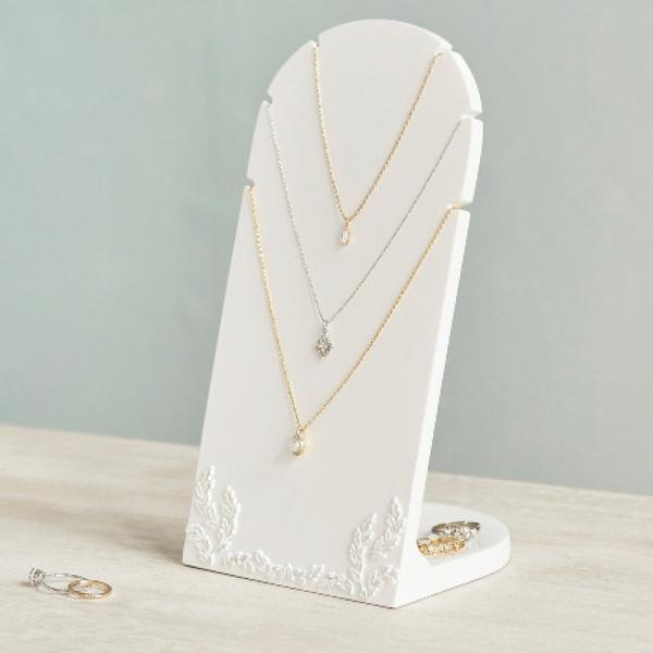 クレエ アクセサリースタンド ツリー Lサイズ アイアンxウッド素材 トレー直径10cm 高さ30cm Creer 9160 0084 収納 おしゃれ トレイ 卓上 アデペシュ 家具通販 ネックレスディスプレイスタンド グレーベルベットジュエリースタンド ジュエリーイーゼルペンダント