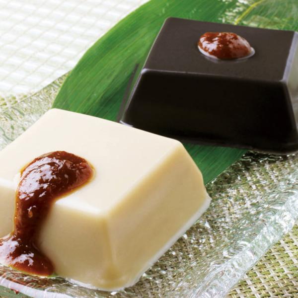 【全品送料無料】【わが街とくさんネット】■規格：白ごまどうふ（ごまどうふ115g×2個、たれみそ15g×2個）×2パック、黒ごまどうふ（ごまどうふ115g×2個、たれみそ15g×2個）×2パック■サイズ(mm)：390×180×35■ギフト...
