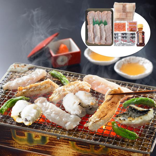 お好みで塩ポン酢、ふく醤油と梅肉またはもみじおろしを加えて、夏の風物詩である焼きはもと焼きふくの食べ比べをお楽しみください。------------ 　【おすすめ用途】※熨斗やギフト包装対応ができない場合がございます。各商品ページでご確認く...