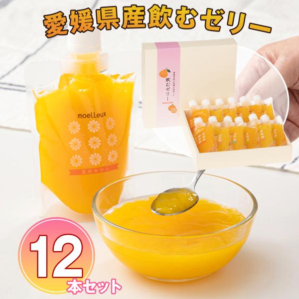 ワッフルアトリエ ムエル 愛媛県産飲むゼリー12本セット スイーツ