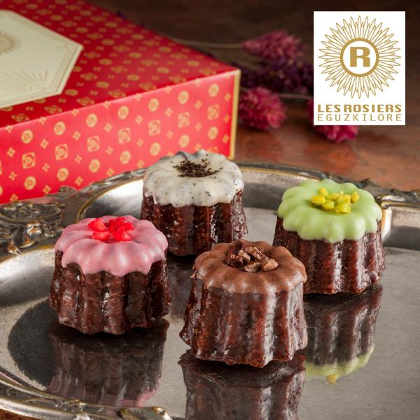 4種のソースとトッピングで華やかに仕上げたチョコレートカヌレです。------------ 　【おすすめ用途】※熨斗やギフト包装対応ができない場合がございます。各商品ページでご確認ください。 内祝 出産 結婚 新築 快気祝 開店 開業 結納...