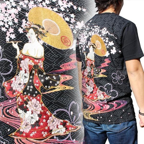 和柄tシャツ 和柄メンズ 和柄刺繍半袖tシャツ 花魁柄 T191 7 ネコポス送料無料注意事項あり 刺繍華鳥風月和柄半袖tシャツ 和柄刺繍tシャツ Y8575k 和柄神 通販 Yahoo ショッピング