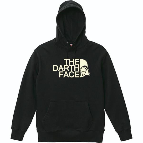 THE DARTH FACE ジャケット ベージュ/ブラックパロディ