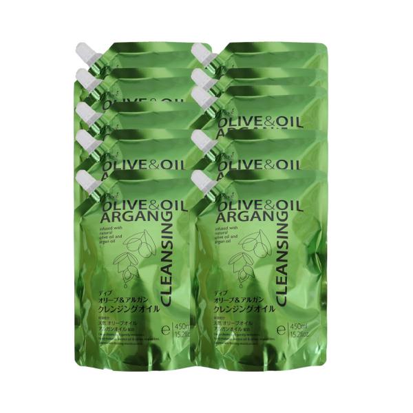 ディブ オリーブ&アルガン クレンジングオイル 詰替 450ml ×10個セット