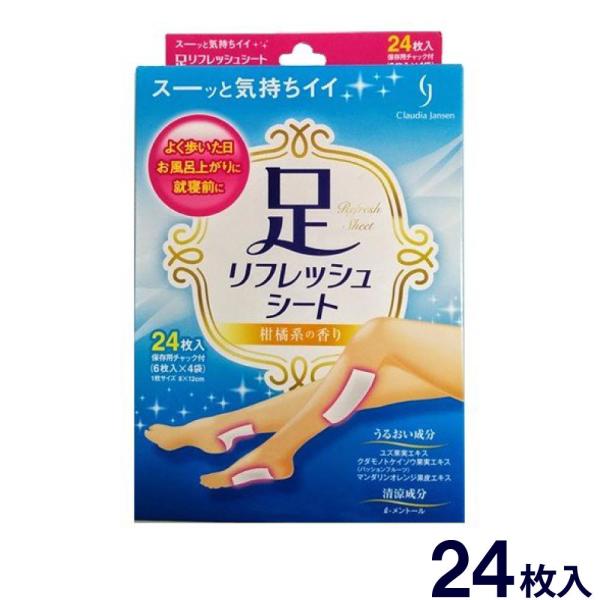 樹液シート 足すっきりシート 足リフレッシュシート 24枚入 6枚入×4袋 帝國製薬足リフレッシュシート 24枚入(6枚入×4袋)（帝國製薬）伸縮自在、ぴったりフィット！・ひきしめ成分（カフェイン）が、お肌を引き締めます。・うるおい成分（ブ...