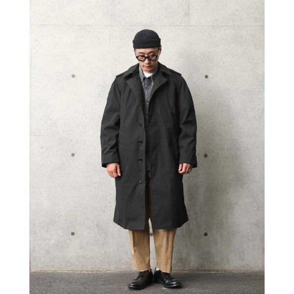 実物 新品 米軍 U.S. NAVY ブラックステンカラーコート メンズ ライナー付き ミリタリー デッドストック 軍服 【クーポン対象外