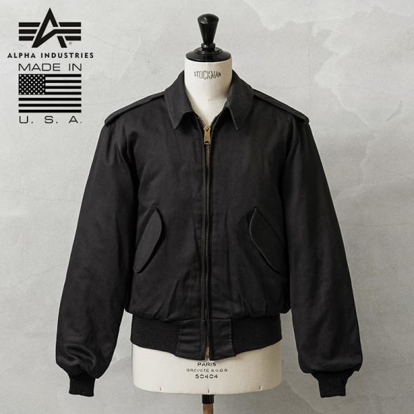 USA SECURITY ミリタリージャケット Alpha Industries ALPHA アルファ デッドストック MADE IN USA