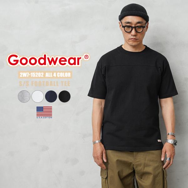 Goodwear（グッドウェア） 2W7-15202 USAコットン S/S フットボール T