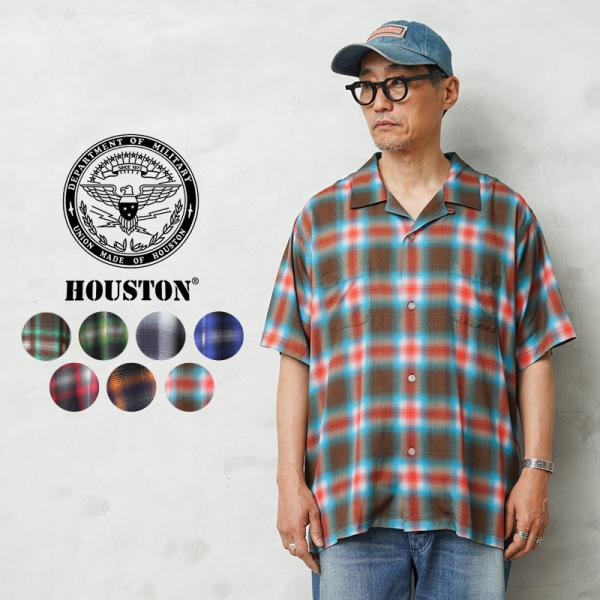 HOUSTON（ヒューストン） 41285 OMBRE CHECK S/S SHIRT オンブレー