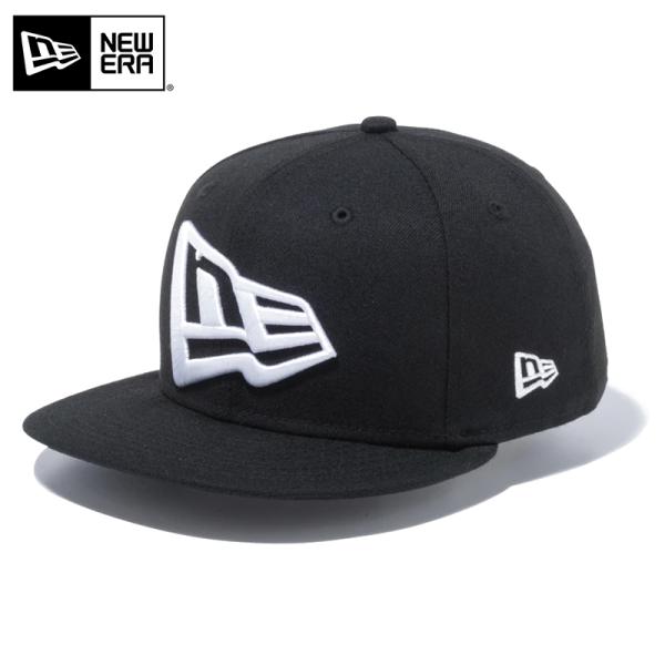New Era 9FIFTY ブラックキャップ 9FIFTY ストレッチスナップ ベーシック ブラック ブラックフラッグ