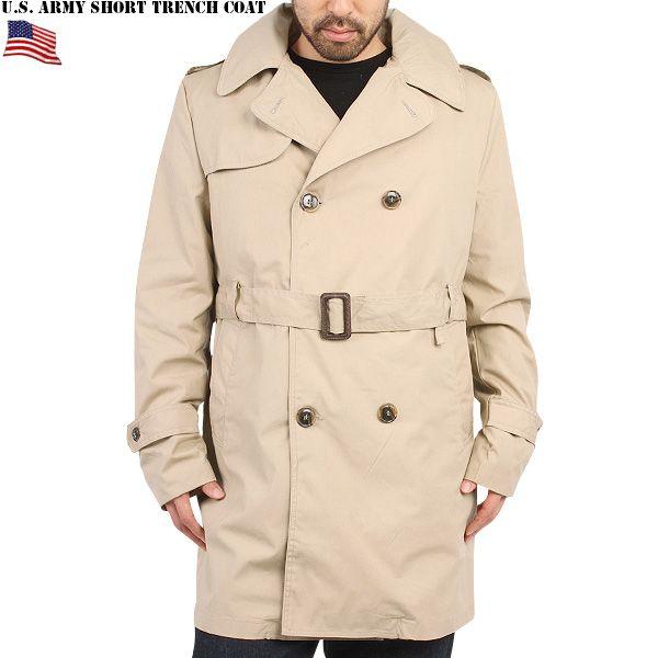 ミリタリーコート 新品 米軍army ショート トレンチコート カーキ アメリカ軍 T Nojr ミリタリーショップwaiper 通販 Yahoo ショッピング