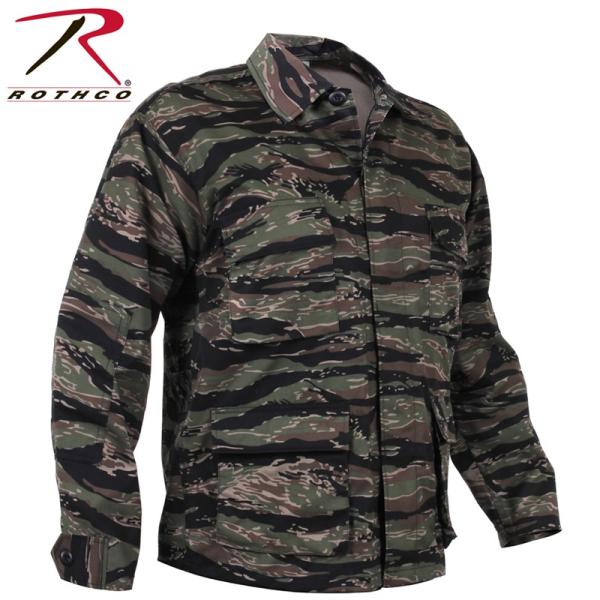 ROTHCO ���X�R CAMO BDU �V���c�W���P�b�g 7990 Tiger Stripe Camo �u�����h�yT�z