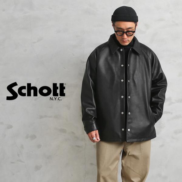 Schott N.Y.C ショット 3121026 シープスキン レザー コーチ Schott N.Y.C ショット 3121026 シープスキン レザー コーチ