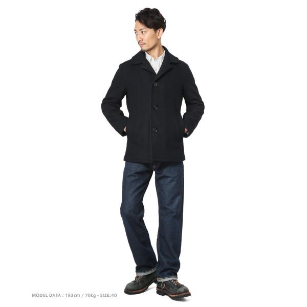 Schott ショット 758us 日本別注 ショット 24oz スリムフィット ピーコート シングル ピーコート アウター メンズファッション ブルゾン ジャケット Pコート ブランド クーポン対象外 メンズ 7537 Schott 7537 ミリタリーショップwaiper